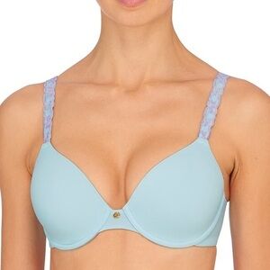 NATORI Dream Custom‎ Coverage Underwire T-Shirt Bra Light blue size 32DDD